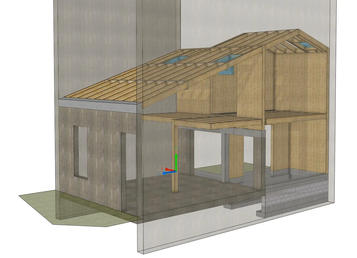 SURELEVATION ET EXTENSION / BORDEAUX